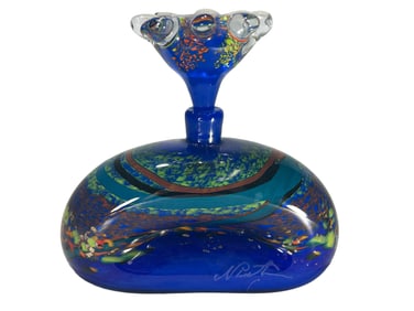 Ioan Nemtoi, Casa Fina, Romanian Art Glass Perfurm Bottle