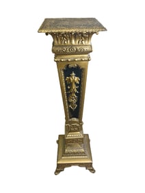 Antique Victorian Gilt Spelter Pedestal