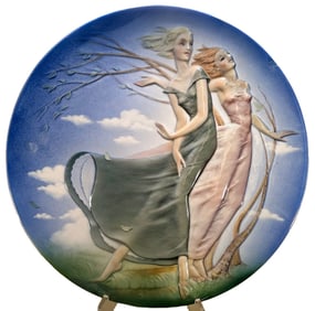 Vi Bi, Torino, Italy Art Porcelain Plate
