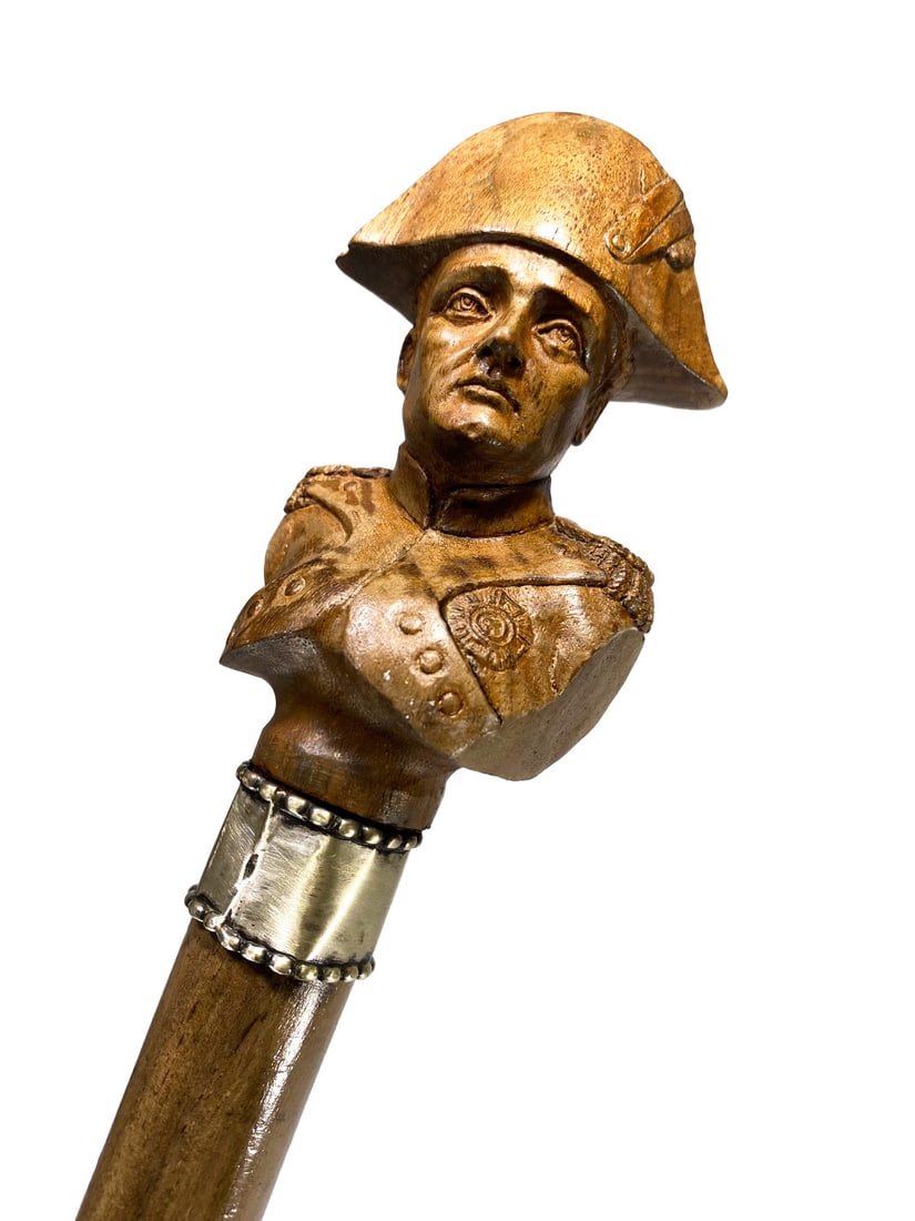 Napoleon Handle & Silver Walking Stick (1 of 4)