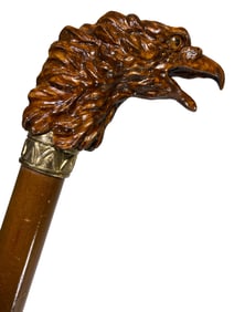 Eagle Handle & Sterling 925 Walking Stick