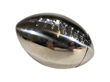 Football Chrome Martini Cocktail Shaker