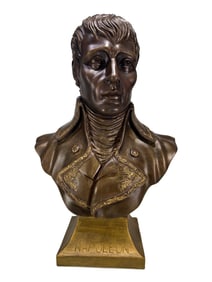 Signed Otto, Napoleon Wooden Bust