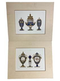 2 French Sevres Maison Quantin Prints