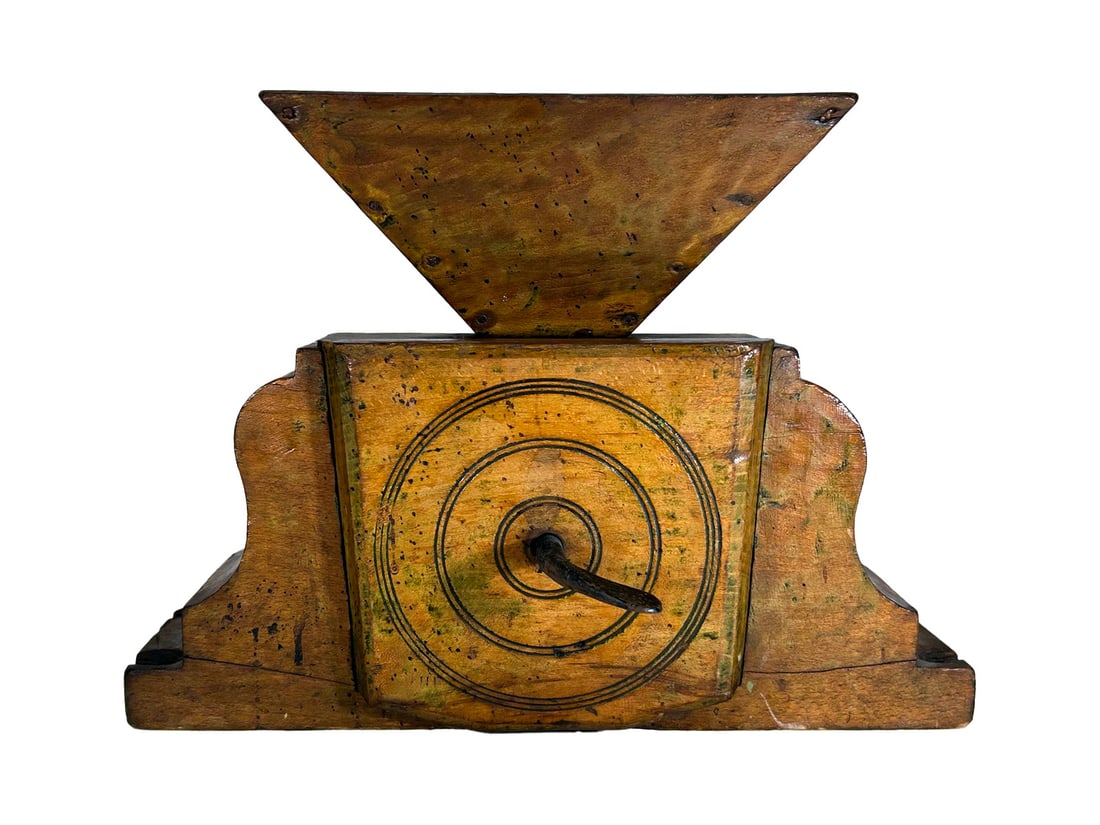 19th Century Wood Coffee Grinder (1 of 8)