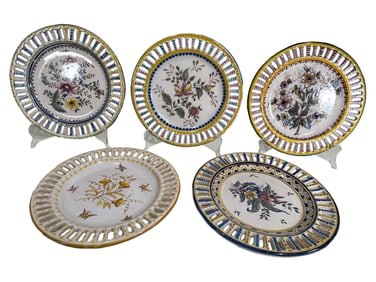 Fca Santa Ana, Portugal Set of 6 Ceramic Plates
