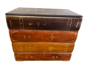 Emerson Poems Books Shape Wood Box