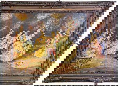 Signed E. Patella UGALDE Oil on Canvas