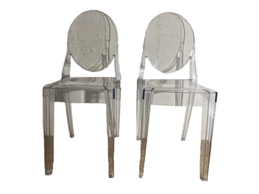 Pair of Victoria Acrilyc Ghost Chairs