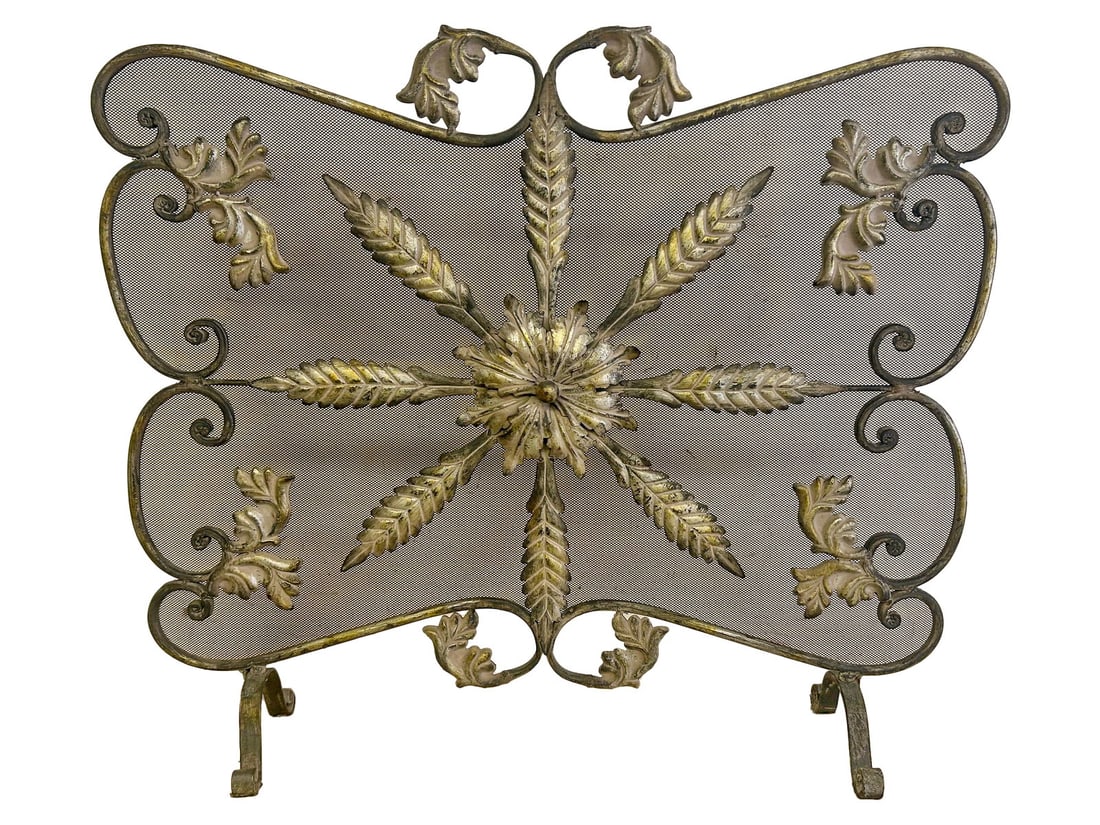 Antique French Gilt Fireplace Screen (1 of 4)