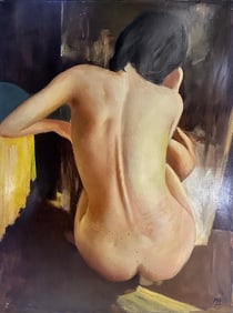 Marc Olivier GREGOIRE (1897-1991) French Nude Oil on Canvas