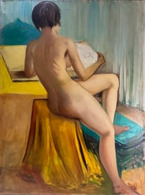 Marc Olivier GREGOIRE (1897-1991) French Nude Oil on Canvas
