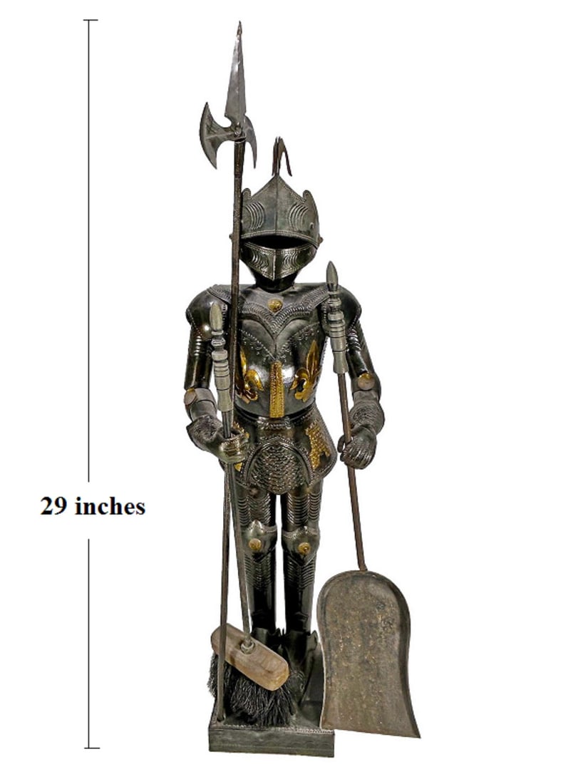 Medieval Knight Armor Metal Statue & Tools (1 of 5)