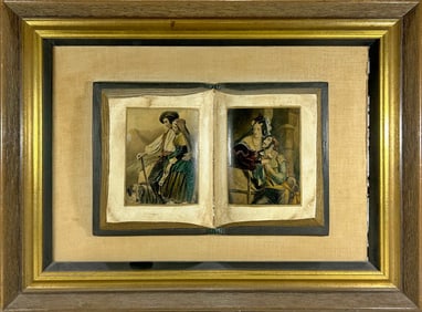 Sungott Art Studio Print on Plaster Book, Framed