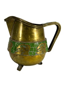 Salvador Teran, Mexico Bronze & Glass Mosaic Jug
