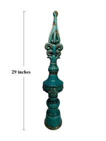 Vintage French Fleur de Lis Ceramic Decor