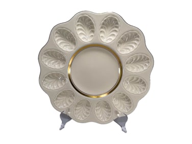 Vintage Lenox, USA Porcelain Egg Service Dish