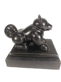After Fernando Botero Bronze & Marble Statue Copy