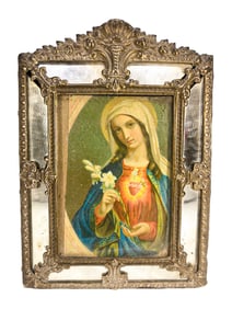 Maria Magdalena Print with Mirrored Frame