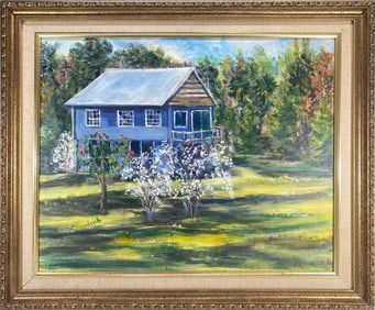Signed Par GOODRICH Oil on Canvas Painting