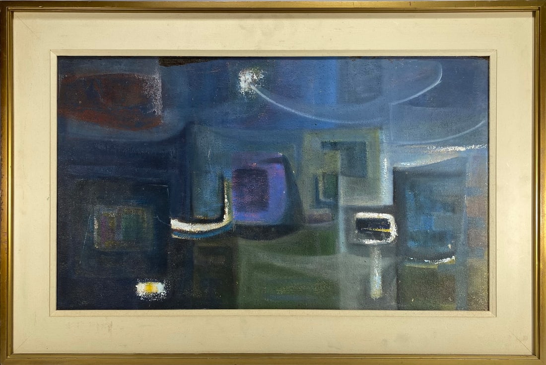 Probably David MANZUR (1929) Colombian Oil on Canvas on Masonite Painting (1 of 4)