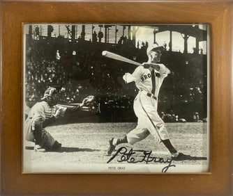 Pete Gray, St Louis Browns One Armed Player Photo