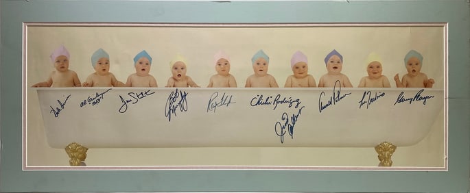 Bob Murphy & Others Golfers Signatures Babies Photo