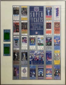 25 Years of Super Bowls Super Tickets Poster