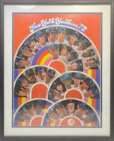 NY Yankees 1972 Players Poster
