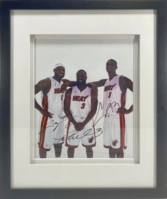 Lebron, Wade & Bosh Miami Heat Photo
