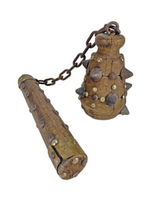 Vintage Wood & Metal Medieval Weapons
