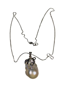 Freshwater Barroque Pearl & Sterling 925 Necklace