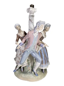 Lladro, Spain La Tarantela Porcelain Lamp
