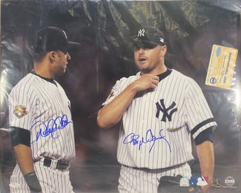 Derek Jeter & Roger Clemans NY Yankees Players Photo
