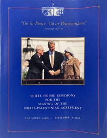 White House Ceremony Signing Israel-Palestinian Agreement, 1993