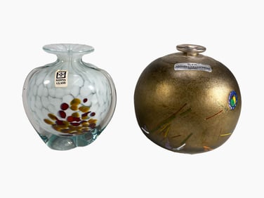 Kosta Boda & Mdina Glass Vases