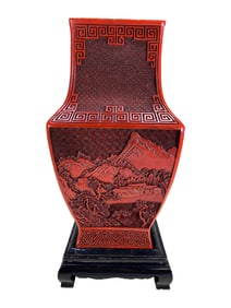 Antique Chinese Cinnabar Vase