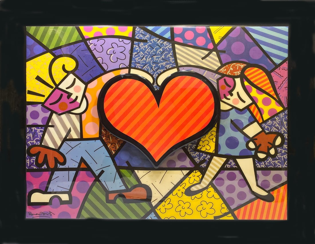 Romero BRITTO (1963) Brazilian Acrilyc Painting (1 of 3)