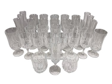 Set of 32 Crystal Glasses
