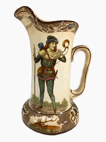 Buffalo Pottery 1907 Robin Hood Ceramic Jug