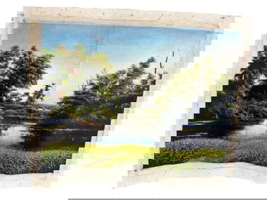 Oil on Canvas Landscape Painting, Without Frame