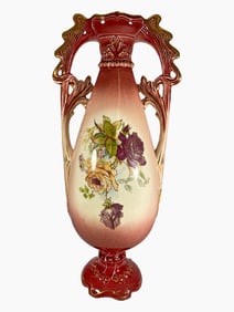 Vintage Austrian Bohemian Porcelain Urn