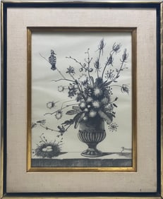 Vintage Print Or Serigraph on Paper, signed