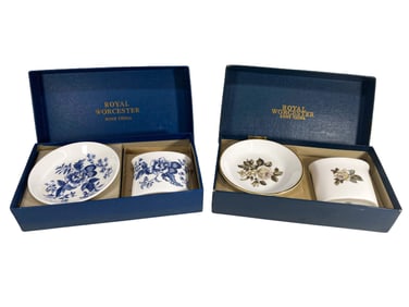2 Royal Worcester Porcelain Sets