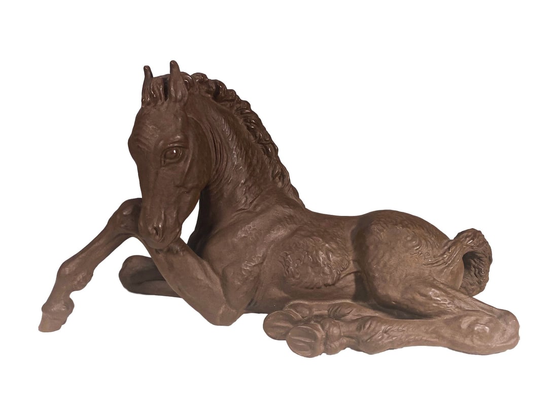 Meissen Foal Bottger Stoneware Fig (1 of 7)