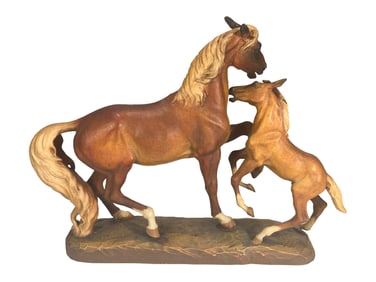 Anri, Italy Horses Wood Fig by Helmut DILLER