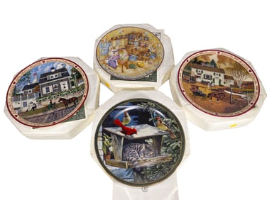 Bradford Exchange Set of 4 Limited Edition Plates