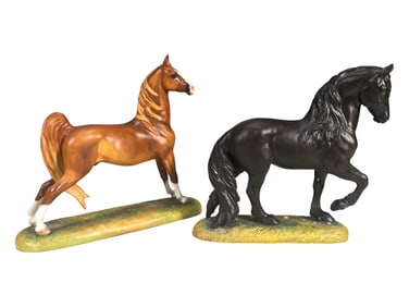 2 Alchemy, England Porcelain Horses by Donna Chaney