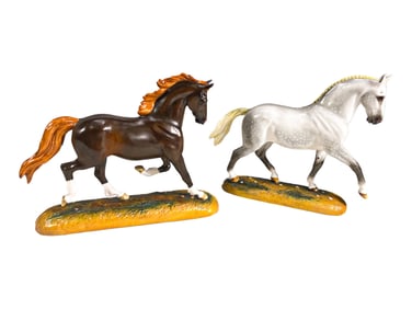 2 Alchemy, England Porcelain Horses by Donna Chaney