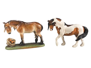 2 Alchemy, England Porcelain Horses by Donna Chaney